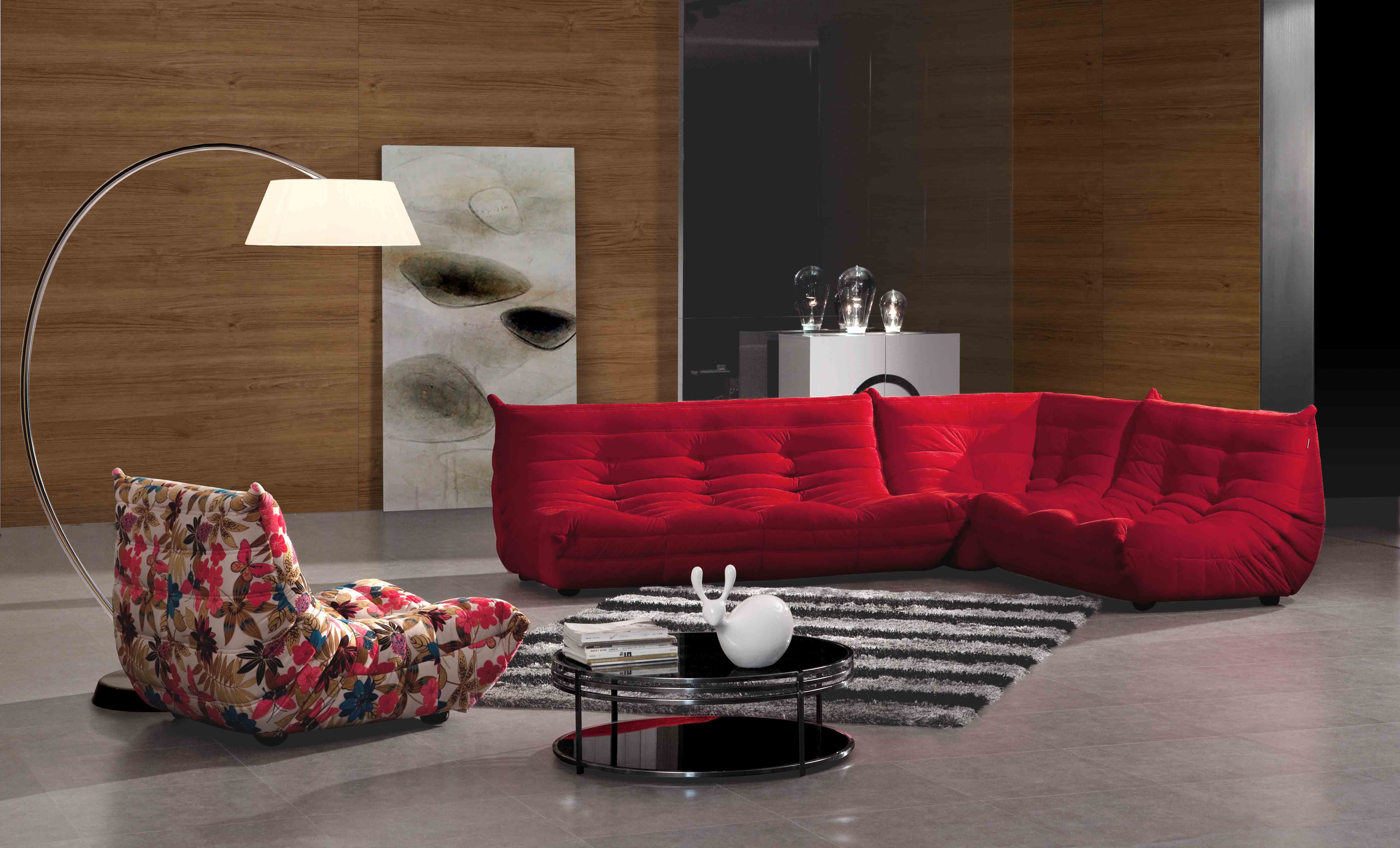 Red Buffalo 3 Seater Fabric Sofa at IDUS Furniture Store